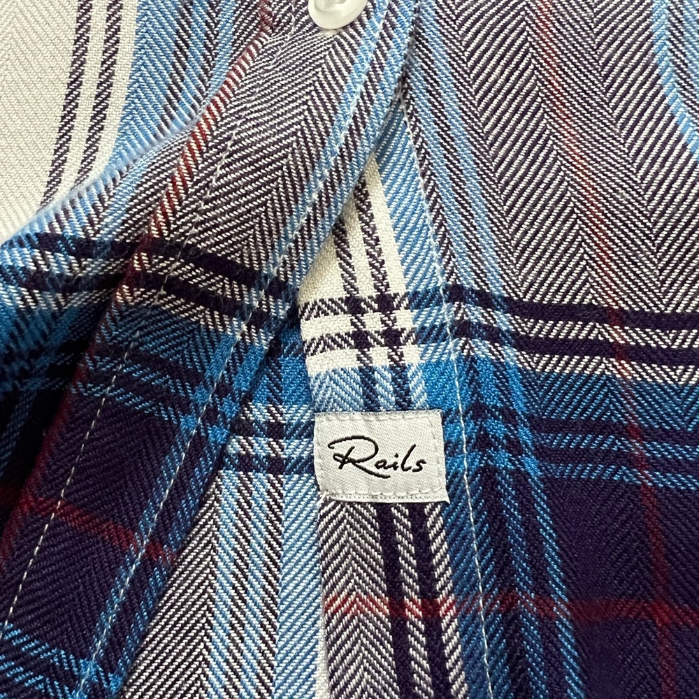 Rails Plaid Rolled Sleeve Button Down Shirt - Picture 10 of 14
